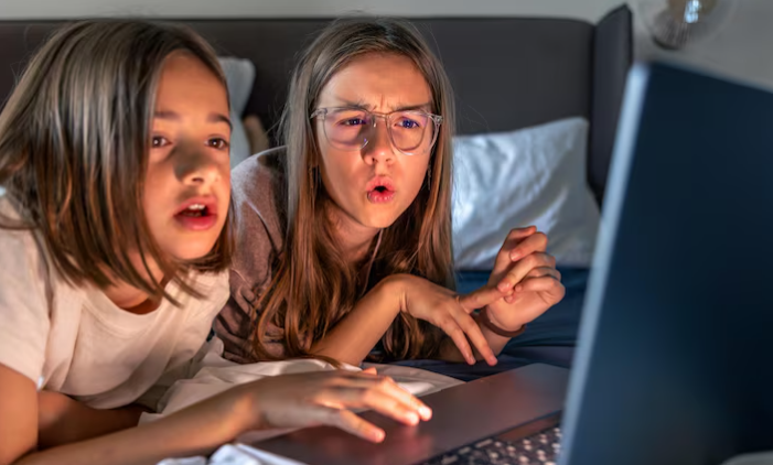 Screen time statistics chart